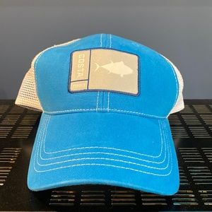 Costa Fishing Trucker Baseball Hat Tuna Design Blue and White